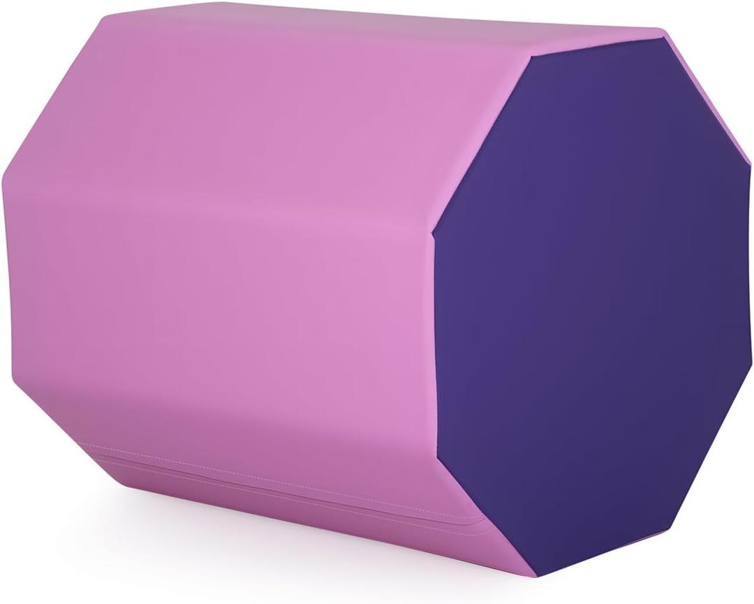 FDW Gymnastics Mat Octagon Tumbler Octagon Mat 24.4" x 25.6" Gymnastic Equipment Somersault Backbend Tumbling Trainer Tumbling Mat for Home Gym Exercise Gymnastics Gym Fitness Home (Pink)