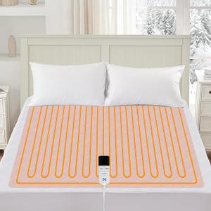 Sealy Heated Mattress Pad Full Size Single Control for Zone, 9 Heated Settings & 1-9 Hours Auto Shut Off, Luxury Quilted Bed Warmer with ETL Certified, Soft Extra-Cozy Fabric