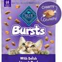 Blue Buffalo Bursts Crunchy & Creamy Cat Treats, Great for Training, Delish Liver & Beef, 5-oz Bag (EXP 10/26/26)