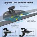 EEEKit 2 in 1 CD Slot Tablet Car Mount, Universal 360 Rotation CD Player Car Phone Holder for 4-11in Devices, Black