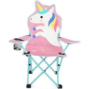 KABOER Kids Outdoor Folding Lawn and Camping Chair with Cup Holder and Carrying Bag, Children's Camping Chairs