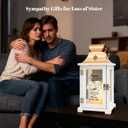 Memorial Gift for Loss of Sister Memorial Lantern Sympathy, Remembrance,Bereavement Gifts for Loss of Sister with LED Candle