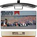 MPCO. Original Large Gaming Desk Mat  36" x 17" Aeroglyde Racing Series Hungarian GP, 91 Full Desk Mouse Pad for Smooth Precision  Non-Slip, Washable Extra-Large PC Mouse Pad for Gaming Sessions