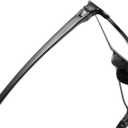 PROFLEX SpareSpecs Reading Glasses (value 5 pack) - lightweight, impact resistant, scratch resistant, bendy, flexible, anti-slip, unisex (mens + womens) (Oval; BLK; +3.5) (Black)