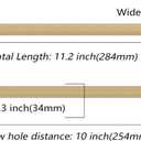 Asidrama 10 Pack 10 Inch(254mm) Champagne Bronze Cabinet Pulls Knurled Cabinet Handles Cupboard Handles Kitchen Cabinet Hardware for Cupboard Drawer Pulls