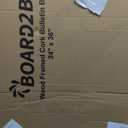 Board2by Cork Board Bulletin Board 24 x 36, Wood Framed Corkboards for Wall Decor, Hanging Office Message Board, Large Wall Mounted Notice Pin Board with 15 Push Pins for School, Home & Office, 1 Pack 24" X 36"