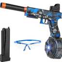 Electric Gel Splat Blaster, Automatic and Manual Splatter Blaster (Blue)
