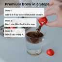 Yum!Brew Instant Espresso Coffee  Freeze-Dried Arabica from Yunnan | 12 Single Servings | Bold & Smooth | Hot or Cold Brew | No Sugar | Low Calorie | Travel-Friendly Mini Pods