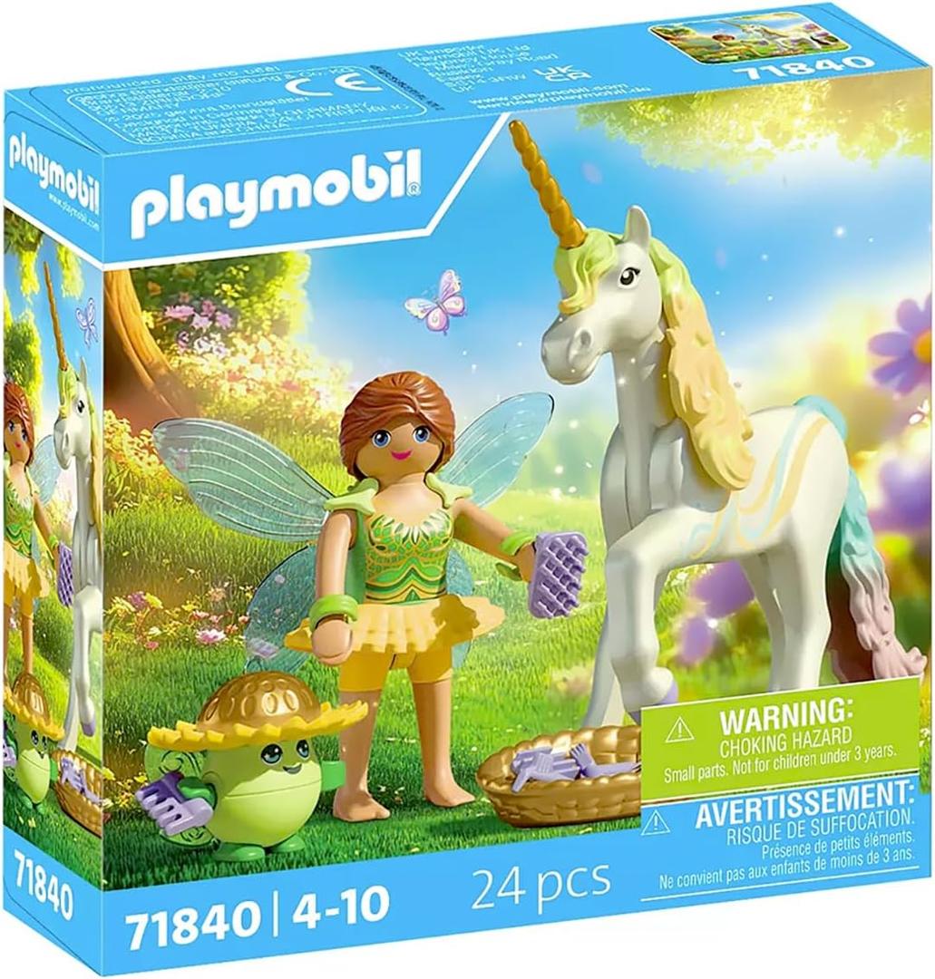 Playmobil Collectible Unicorn: Rainbow Flower with Fairy