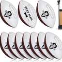 Hollowfly 10 Pcs Wedding Groomsmen Proposal Football Gifts Bulk Will You Be My Groomsman Ring Proposal Keepsakes Football Groomsmen Gift