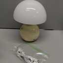 Dawnwake Mushroom Lamp Table Lamp for Bedroom,Desk Bedside Small Lamps for Living Room Night Stands,Mushroom Decor Cute Mini Modern Mid Century Lamps,Unique Aesthetic Home Living Room Decor(White)