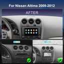 QLED Radio for Nissan Altima 2008 2009 2010 2011 2012 Upgrade,8 Core IPS Touch Screen Stereo Replacement,Wireless carplay Android auto,4G LTE Network,Free Camera