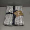 Eddie Bauer - Twin Sheets, Cotton Percale Bedding Set, Crisp & Cool Home Decor (Ticking Stripe Navy/Green, Twin)