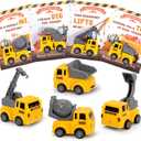 24 Pack Valentines Day Cards for Kids School with Construction, Valentines Day Gifts for Kids Party Favor, Classroom Prizes School Exchange Gifts