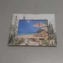 Green Mountain Picture Frame Decor, Rustic Misty Woodland Nature Mountain Landscape Tree Themed Gifts for Lovers Women Men, Watercolor Nature Scene Forest Picture Photo Frame 4x6