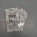 4 x IMSOHOT Short Square Press on Nails Blue Flower Fake Nails with Design Summer Floral Glue on Nails Glossy Reusable Full Cover Squoval Artificial False Nails for Women Girls 24Pcs