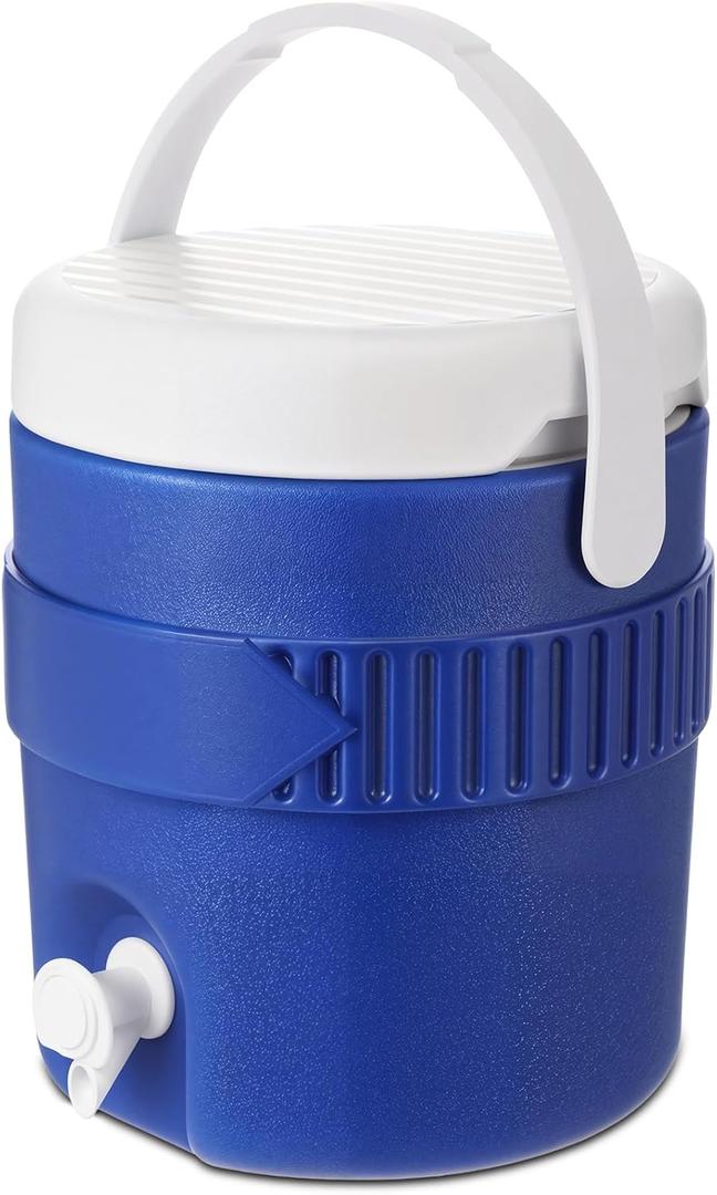 Reallnaive 1 Gallon Water Jug Cooler with Handle Portable Water Cooler Bottle for Baseball, Football, Gym, Soccer, Camping, Beach, Sports, Tailgating, Picnic