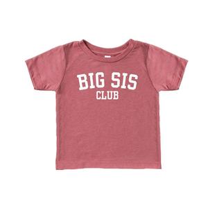 CM C&M WODRO Big Sister Shirt Toddler Baby Girl Big Sis Club Letters Print T-Shirt Tees Kid Summer Short Sleeve Clothes (Pink,2-3 Years)