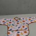 5 Pack Long Sleeve Bib,Baby Toddler Waterproof Sleeved Bib for 6-30 Months Reusable with Catch-all Pocket,11x14"