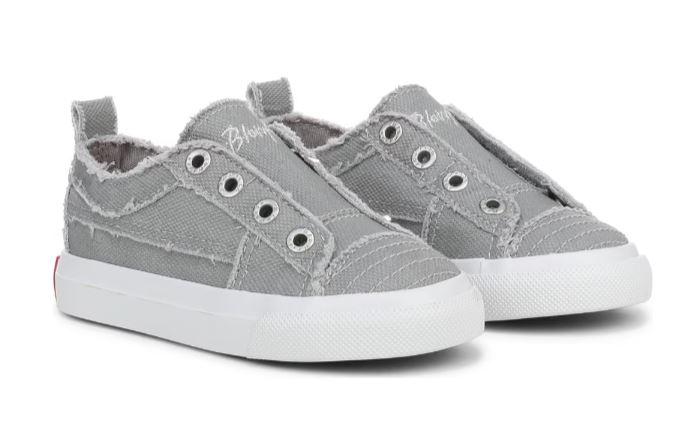 Blowfish Malibu Kids' Play-T Slip On Sneaker Toddler, Fog Gry Canvass 2