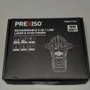 PREXISO 2-in-1 Stud Finder with Laser Level, Rechargeable Multi Surface Cross Line Laser & Wall Stud Scanners Tool for Hanging Frames & Picture, Wood Ac Wire Metal Studs Joist Pipe Detection