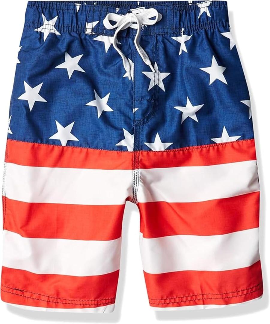 Kanu Surf Echo Boys Swim Trunks with UPF 50+ Sun Protection-Quick Dry Boys Swimsuit (8), Small