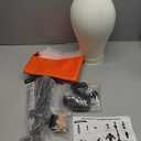 PWEOUKE 22 Inch Canvas Wig Head with Stand for Wigs ,1422 Inch Height Adjustable Wig Stand Tripod with Canvas Block Wig Head,Manikin Head Block Set for Cosmetology with Wig Stand and Storage Bag