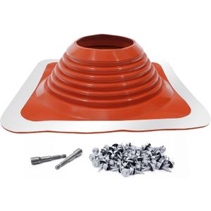 #8 Metal roof Pipe Flashing Boot,Applicable to Pipe diameters ranging from 7" to 13" Wide high Temp Silicone Chimney Boot,Resistant to temperatures ranging from -100F to 450Metal roof Vent Boot