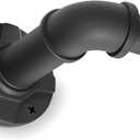 Industrial Curtain Rods for Windows 32 to 72 Inches, 1" Heavy Duty Blackout Wrap Around Drapery Rod, Adjustable Black Metal Pipe Rod for Indoor/Outdoor, Patio, Farmhouse