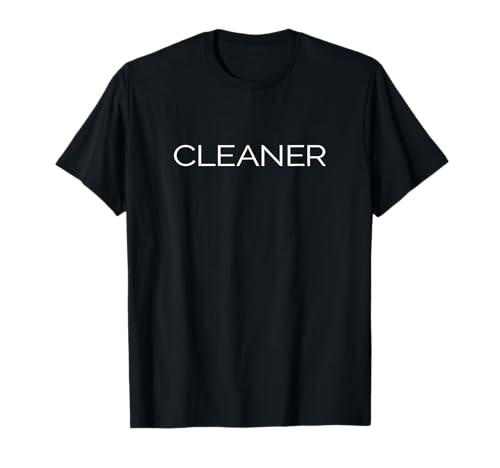 Cleaner T shirt Tshirt T-Shirt Size M, Black