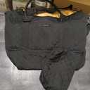 HOTOR Travel Duffel Bag - Weekender Bags for Women, Gym Tote Bags with Shoe Compartment, Carry On Overnight Bag with Toiletry Bag for Travel Essentials and Travel Accessories, Black, 13.4"17.3"7.9"