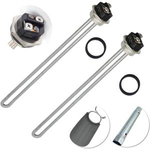 Water Heater Elements, 2 PCs Pack 4500W/240V, the Pack Including Element Wrench and Element Quick Change Tool, Fits Most Models of Dual Element Eletrical Water Heaters