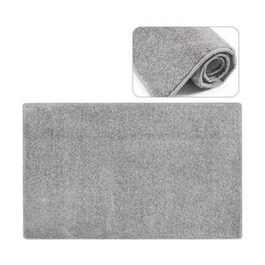 PURE ERA Carpet Stair Tread Landing Mat Tape Free Self Adhesive Non Slip Skid Resistant Indoor Doormat Area Rug Floor Mat for Kitchen Bathroom Workstations Washable 2' X 3' (Light Gray)