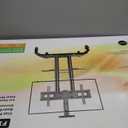 FAHKNS Mobile TV Cart - Rolling TV Stand with Adjustable ShelfPortable Mobile TV Stand for 32-75 Inch TVs132 LBS Weight Capacity Suitable for Living Room/Bedroom/Office