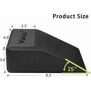 Squat Wedge Blocks - Non Slip Professional Squat Ramp for Heel Elevated Squats Calf Raises Platform, for Men Women, Slant Board Trainer for Fitness, Squat, Pushup, Weightlifting, Yoga