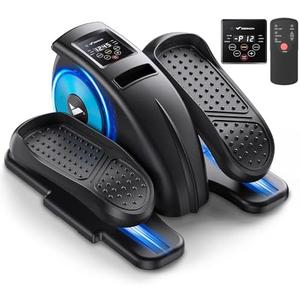 MERACH Under Desk Elliptical Machine, Elliptical Leg Exerciser As Seen On TV for Seniors Adults Fully Assembled, Elliptical Exercise Machine Portable Electric Pedal with Remote Control&12 Auto Mode