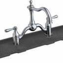 2 Hole Kitchen Sink Splash Guard (22 INCH) Wide-Modern Faucet Mat for Kitchen Sink-Flexible, Durable, Silicone Faucet Splash Guard Grey-Double Handle Faucets with 8 Spacing-Easy to Clean