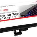 UltraPro Hover Digital TV Antenna Indoor for Smart TV, Long Range HD Local Channels, Easy Mount on Top Design, Supports 4K 1080P HDTV VHF UHF, 360° Reception, 83713