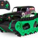 Monster Jam, Official Grave Digger Trax All-Terrain Remote Control Outdoor Vehicle, 1:15 Scale, Kids Toys for Boys and Girls Ages 4 and Up