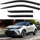 Window Visors Rain Guards for 2018-2024 Toyota CHR/C-HR, Out-Channel Window Vent Wind Deflectors Visors Shades