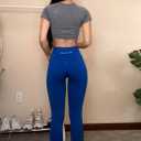 Sunzel Scrunch Butt Lifting Leggings for Women High Waisted Seamless Workout Leggings Gym Yoga Pants (Blue, M)