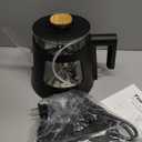 Topwit Electric Kettle, 1.0L Electric Tea Kettle with Removable Stainless Steel Infuser, BPA-Free Electric Glass Kettle with Window, Double Wall Water Warmer, Gooseneck, Auto-shut Off, Black