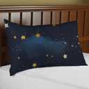 Space Fabric 6 Pieces 19.7x15.7inch/50x40cm - Galaxy Night Sky Star Pattern Fat Quarters Fabric Bundle, Starry Night Outer Space Precut Patchwork for Quilting, Sewing Project, Patchwork, DIY Crafts