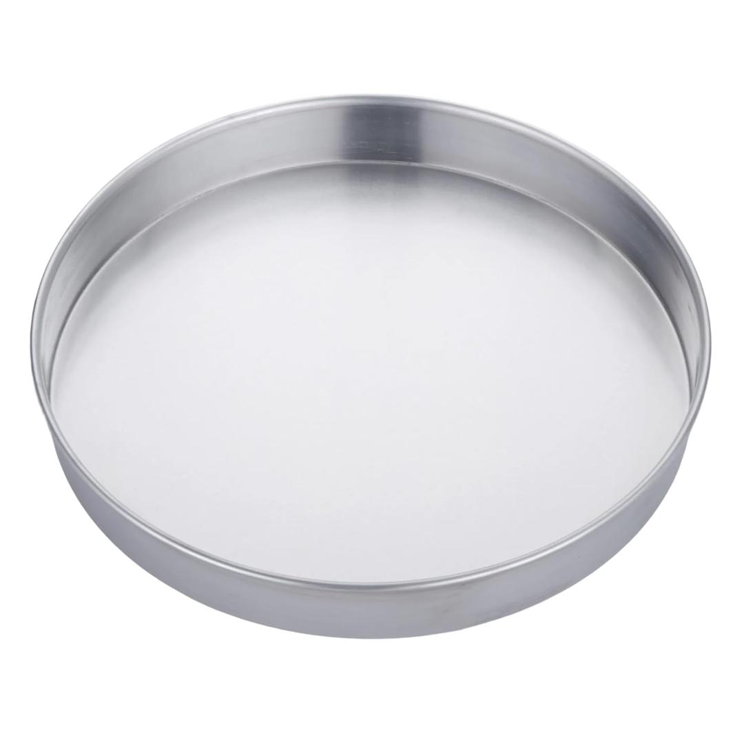 American Metalcraft A80142 Straight-Sided Aluminum Pan - 14 Inch Diameter, 2 Inch Height, Standard Weight, 18 Gauge, 1 mm Commercial Pizza Cake Baking Pan Silver - Hand Wash Only, 72 Quarts