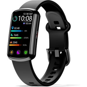 Health Fitness Tracker with 24/7 Heart Rate, Smart Watch with Blood Pressure and Blood Oxygen Monitor, Bulitin 120+ Sport Mode, Sleep Tracking Waterproof Activity Tracker for Women Men (Silver)