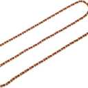 uxcell Purse Chain Strap, 47" Leather Iron Flat Chain Strap Handbag Chains Purse Straps with Buckles for Shoulder and Cross Body Bags Replacement Strap (Brown Strap + Gold Chain)
