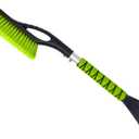 Autovir 27" Snow Brush and Ice Scrapers for Car Windshield (1 Pack), Window Ice and Snow Scraper with Ergonomic Foam Grip, Snow Windshield Scraper with Aluminum Body, Winter Car Accessories (Green)