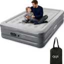 Air Mattress Twin with Built-in Pump, 18'' Raised Inflatable Bed, 660lb Heavy Duty Support Blow Up Mattress with Bag for Guest, Home & Camping