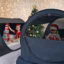 Alvantor Pop Up Bed Tent Queen No Assembly, Queen Size Bed Canopy Blackout and Breathable Mesh Sleeping Tent Lightweight Portable Dream Tent with Carry Bag Dream Tent for Kids and Adults- Black, 60"W x 82"L