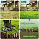 Lawn Aerator, 21 Pre-Assembled Metal Spikes, Automatic Dirt & Leaves Clean, Ergonomic Design, Soil Lawn Aerating Tools for Yard Lawn and Garden, Lawn Aerator Spikes aerating Tool
